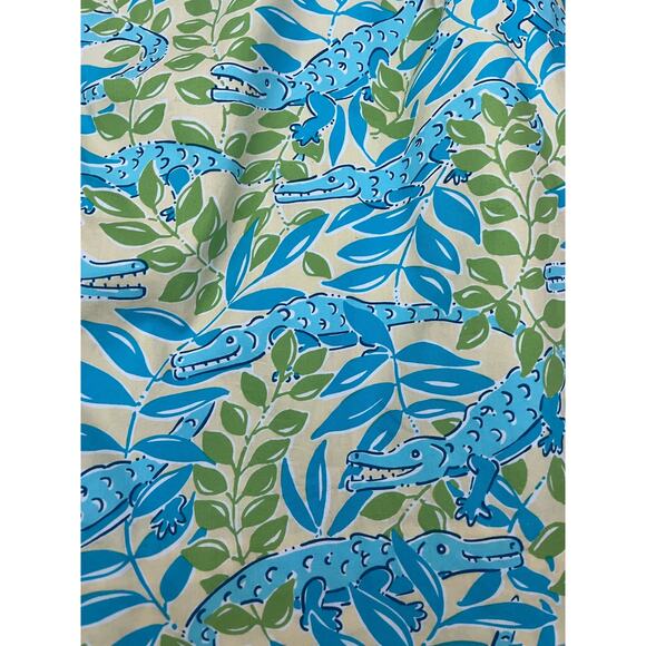 VTG Lilly Pulitzer Everglades Alligator Mini Skirt Preppy Tropical Size 0 - Picture 4 of 8